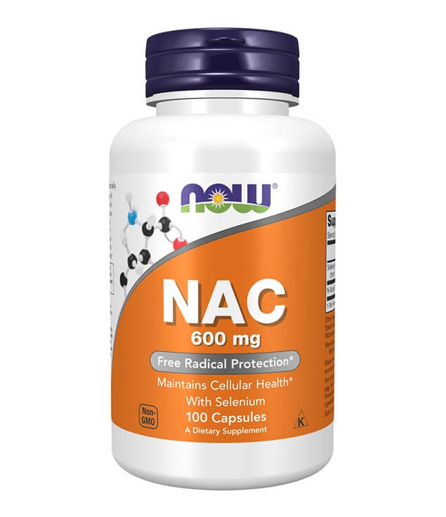 NOW FOODS | NAC 600 MG FREE RADICAL PROTECTION CAPSULES